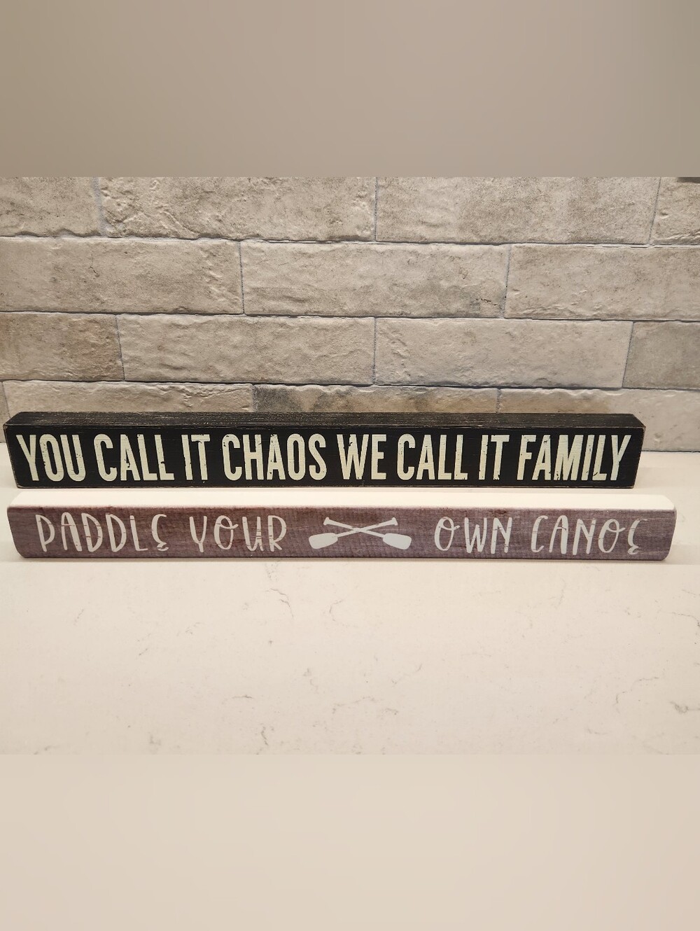 Sixtrees Positve Quotes 2 Wooden Signs